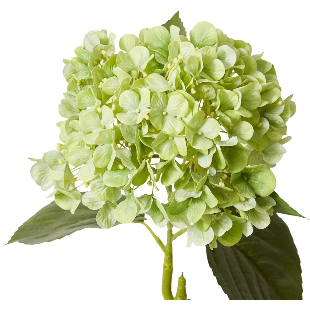 2PK E Style Hydrangea Bloom Stem Artificial Flower Green 25x20x60cm