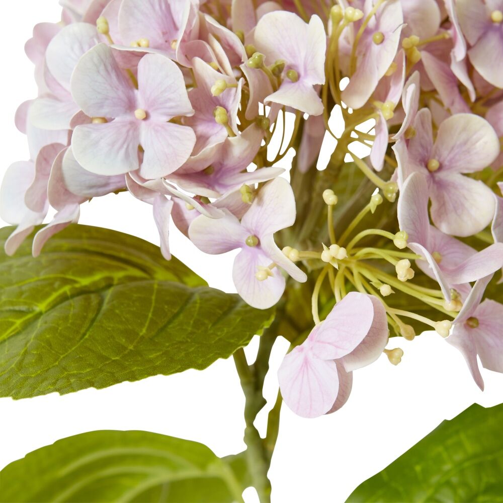 E Style Hydrangea Bloom Stem Artificial Flower Pink 25x20x60cm