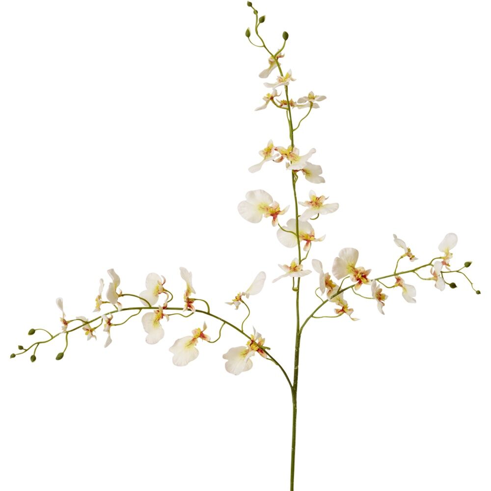 6PK E Style Dancing Orchid Spray Artificial Flower Decoration Peach 23x10x97cm