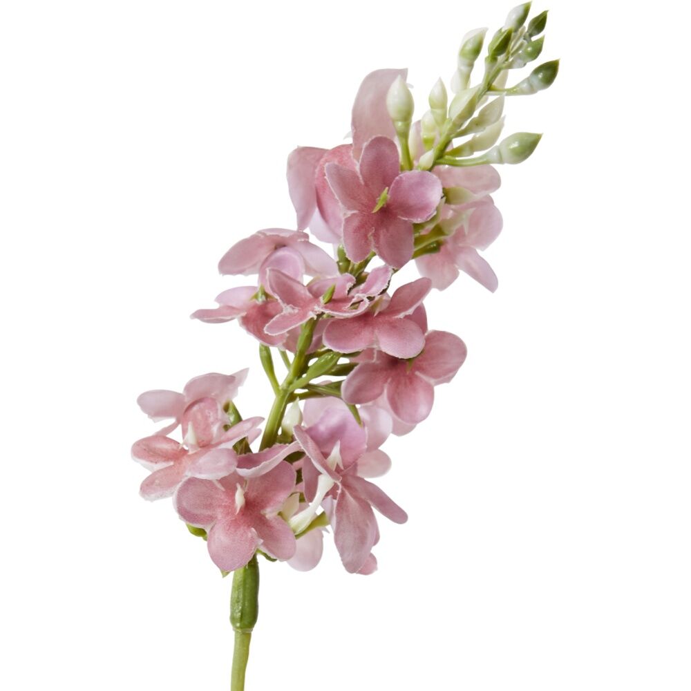 6PK E Style Larkspur Spray Artificial Flower Stem Decoration Pink 5x10x62cm