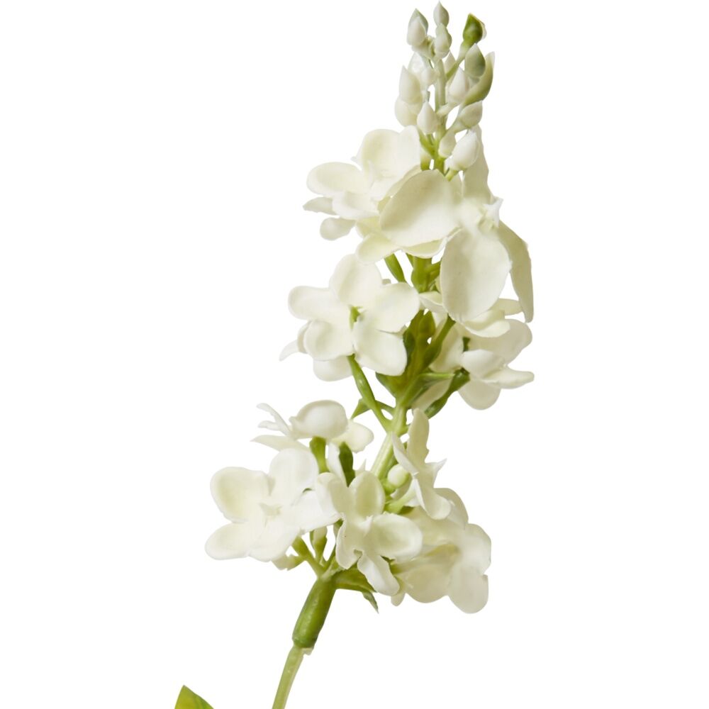 3PK E Style Larkspur Spray Artificial Flower Stem Decoration White 5x10x62cm