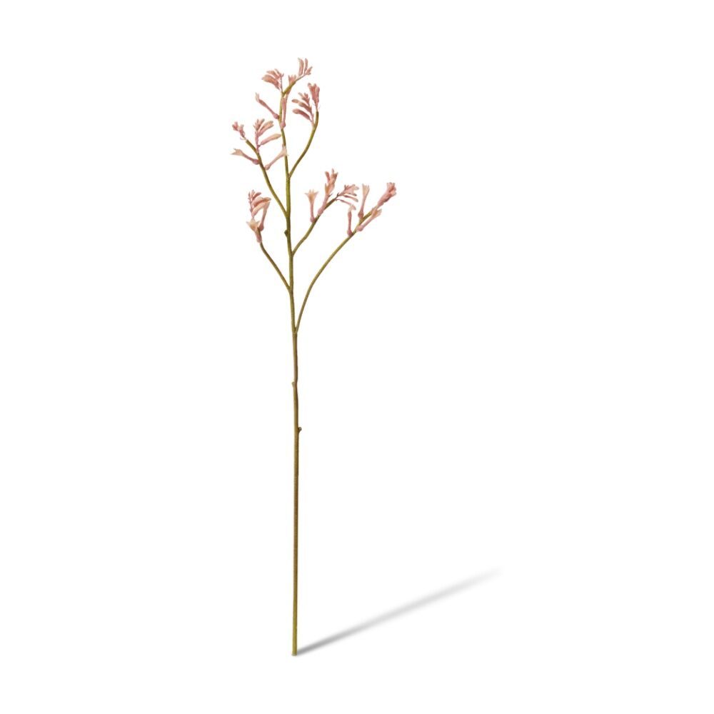 4PK E Style Kangaroo Paw Spray Artificial Plant Flower Stem Pink 26x9x78cm