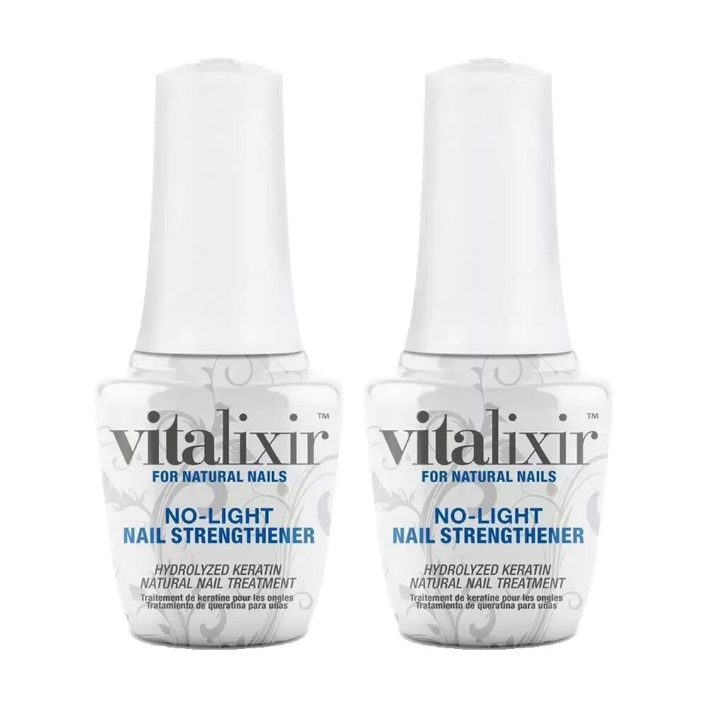 2PK Gelish Mini UV LED Gel Polish Vitalixir Keratin Treatment Bottle 9ml