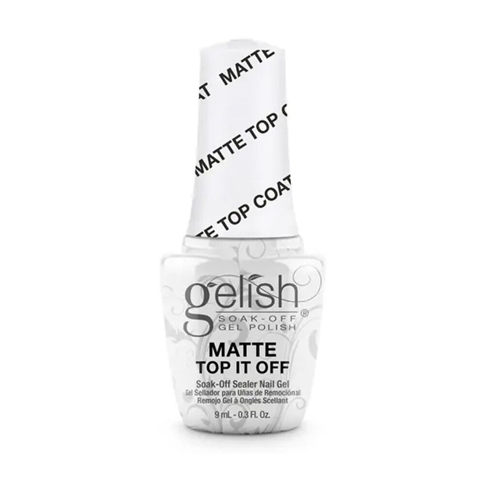 2PK Gelish Mini Matte Top It Off Sealer Gel 50 Applications For Nails 9ml