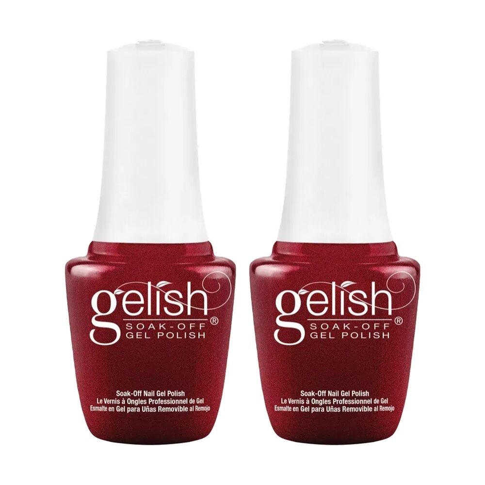 2PK Gelish Mini UV LED Soak Off Gel Nail Polish Wonder Woman 9ml