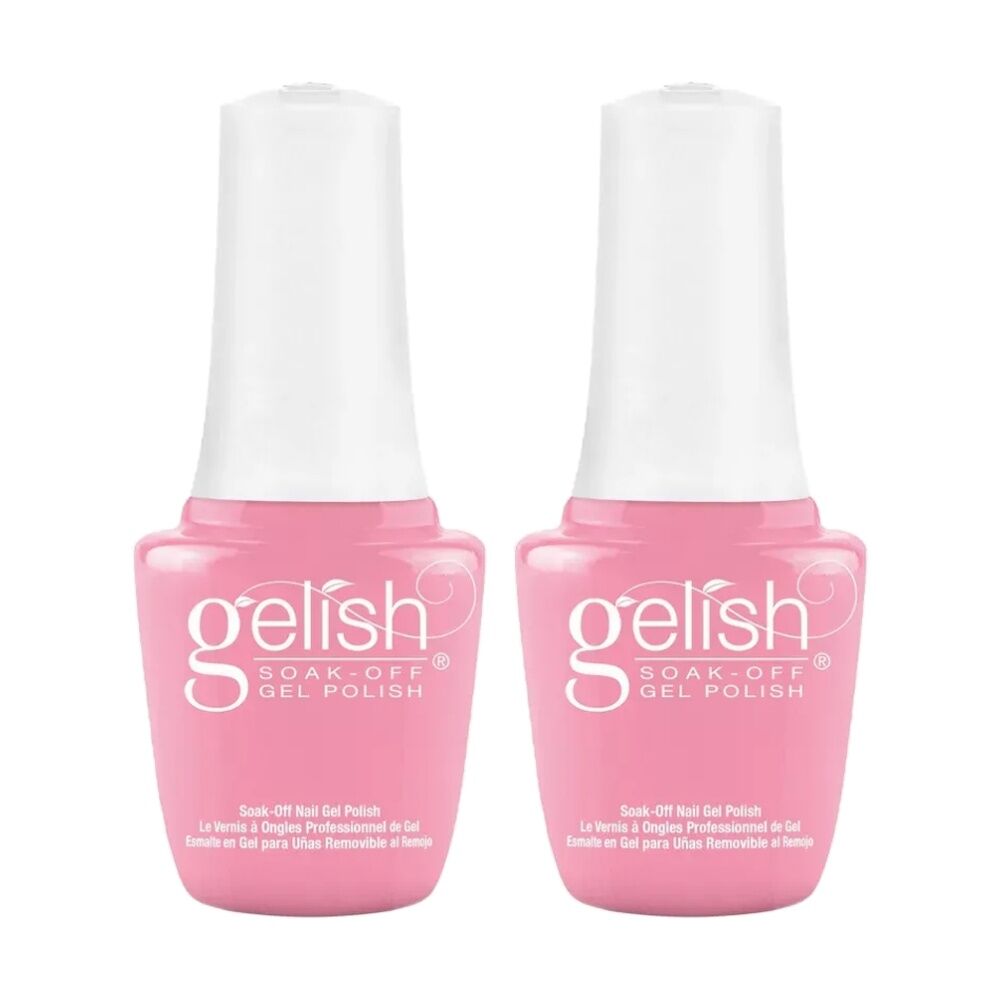 2PK Gelish Mini UV LED Soak Off Gel Nail Polish Look At You, Pink-Achu! 9ml