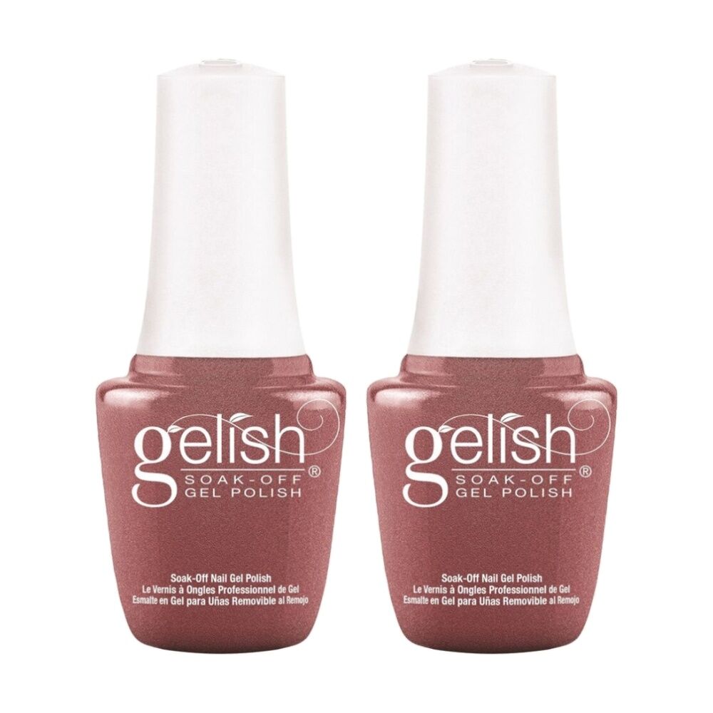 2PK Gelish Mini UV LED Soak Off Gel Nail Polish Texas Me Later 9ml