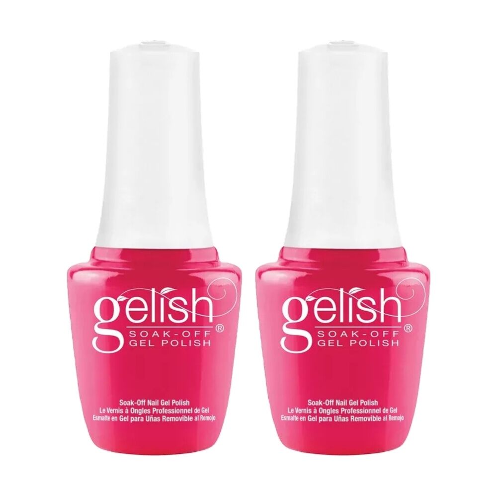 2PK Gelish Mini UV LED Soak Off Gel Nail Polish Don't Pansy Around 9ml