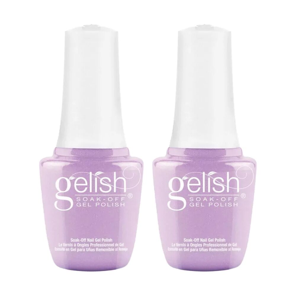 2PK Gelish Mini UV LED Soak Off Gel Nail Polish All The Queen's Bling 9ml