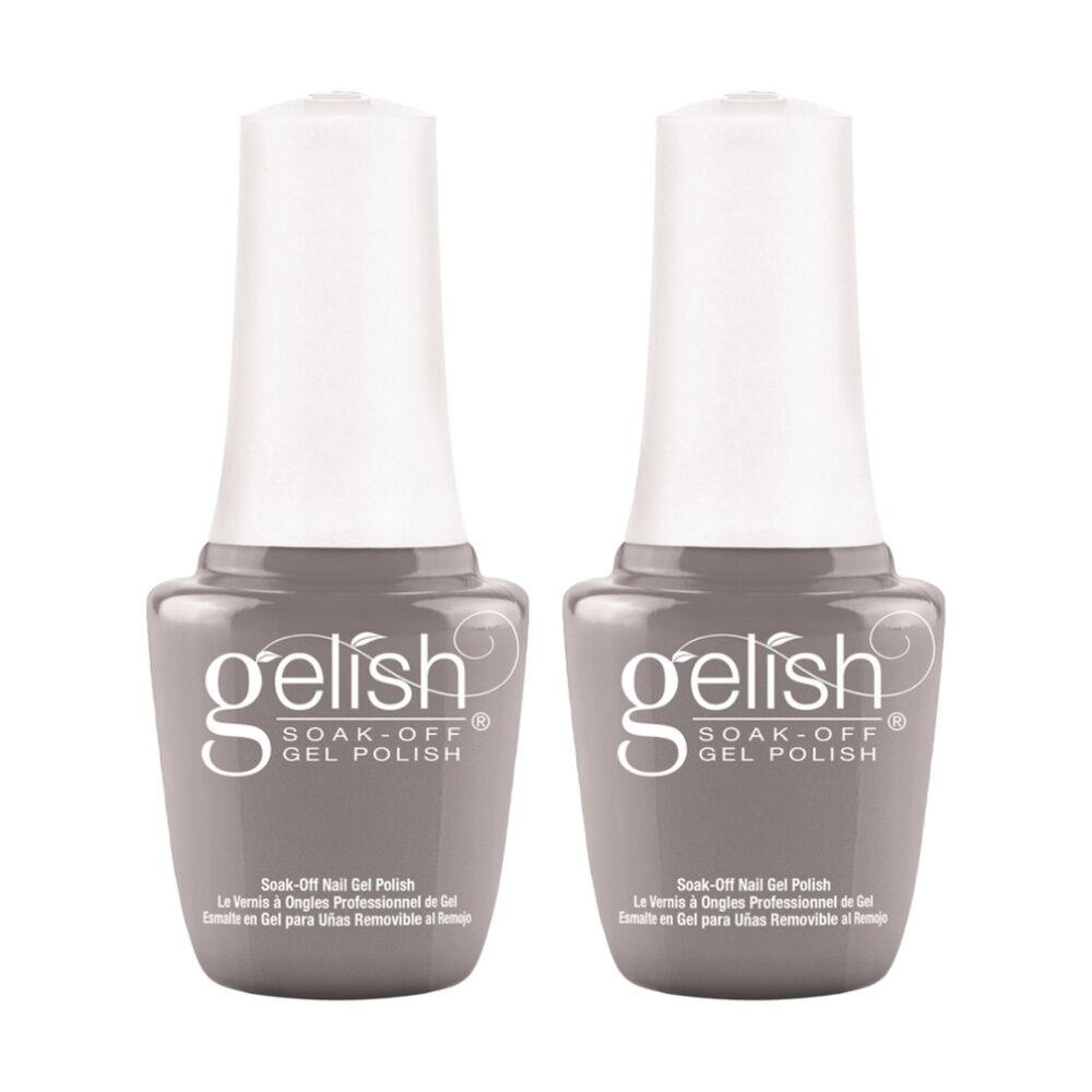 2PK Gelish Mini UV LED Soak Off Gel Nail Polish Colour Clean Slate 9ml
