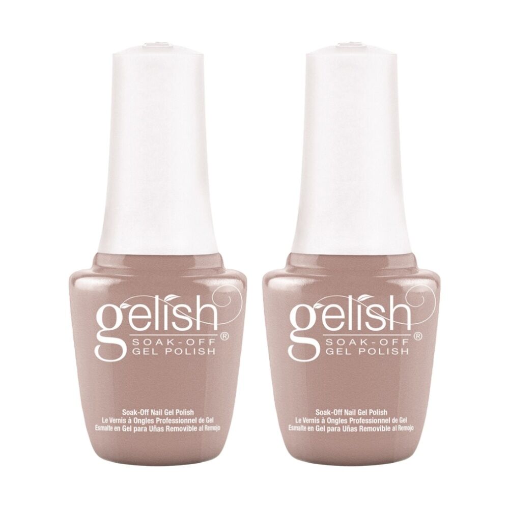 2PK Gelish Mini UV LED Soak Off Gel Nail Polish Skinny Vanilla Latte 9ml