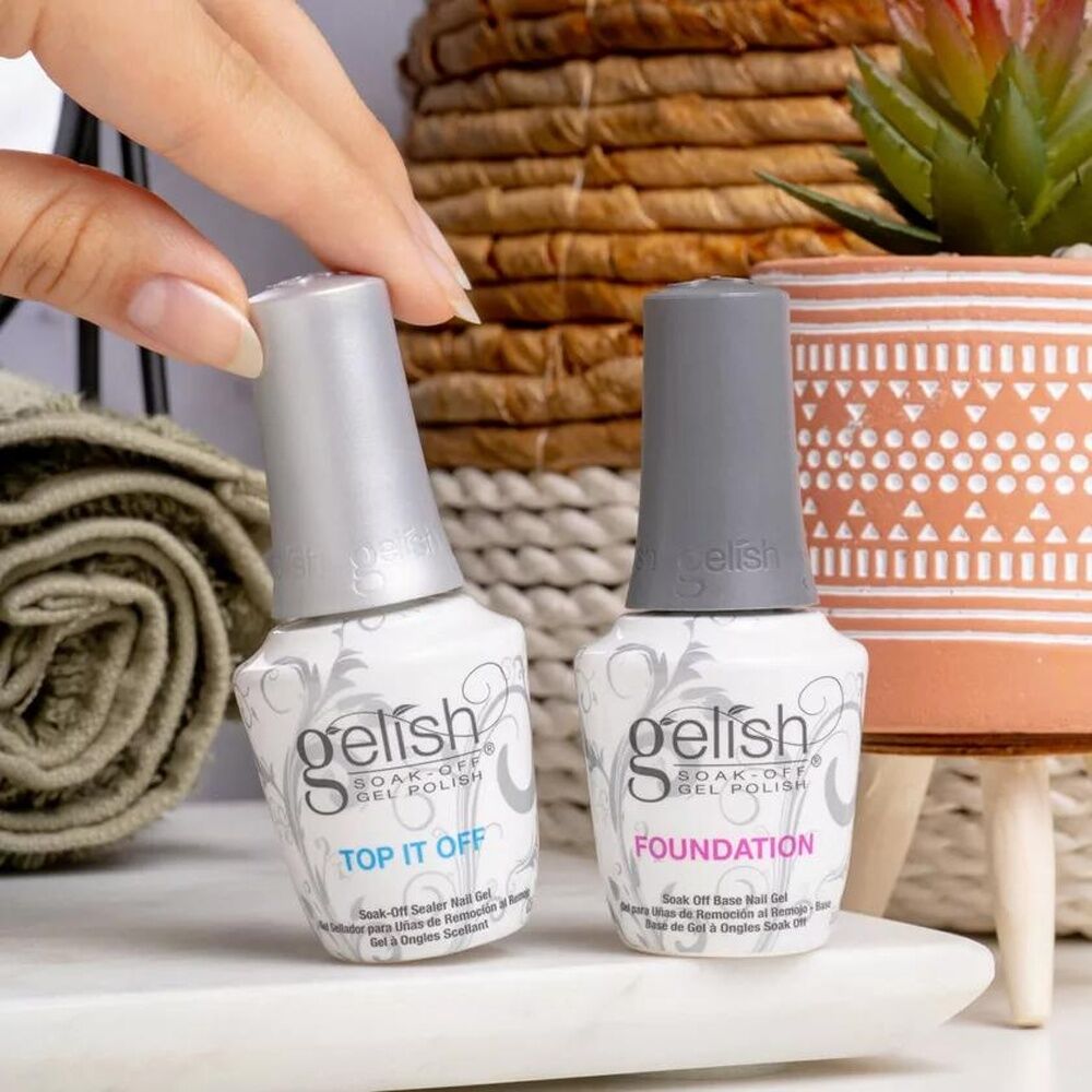 2pc Gelish Pro Dynamic Duo Base and Top Coat Set Gel Manicure 15ml
