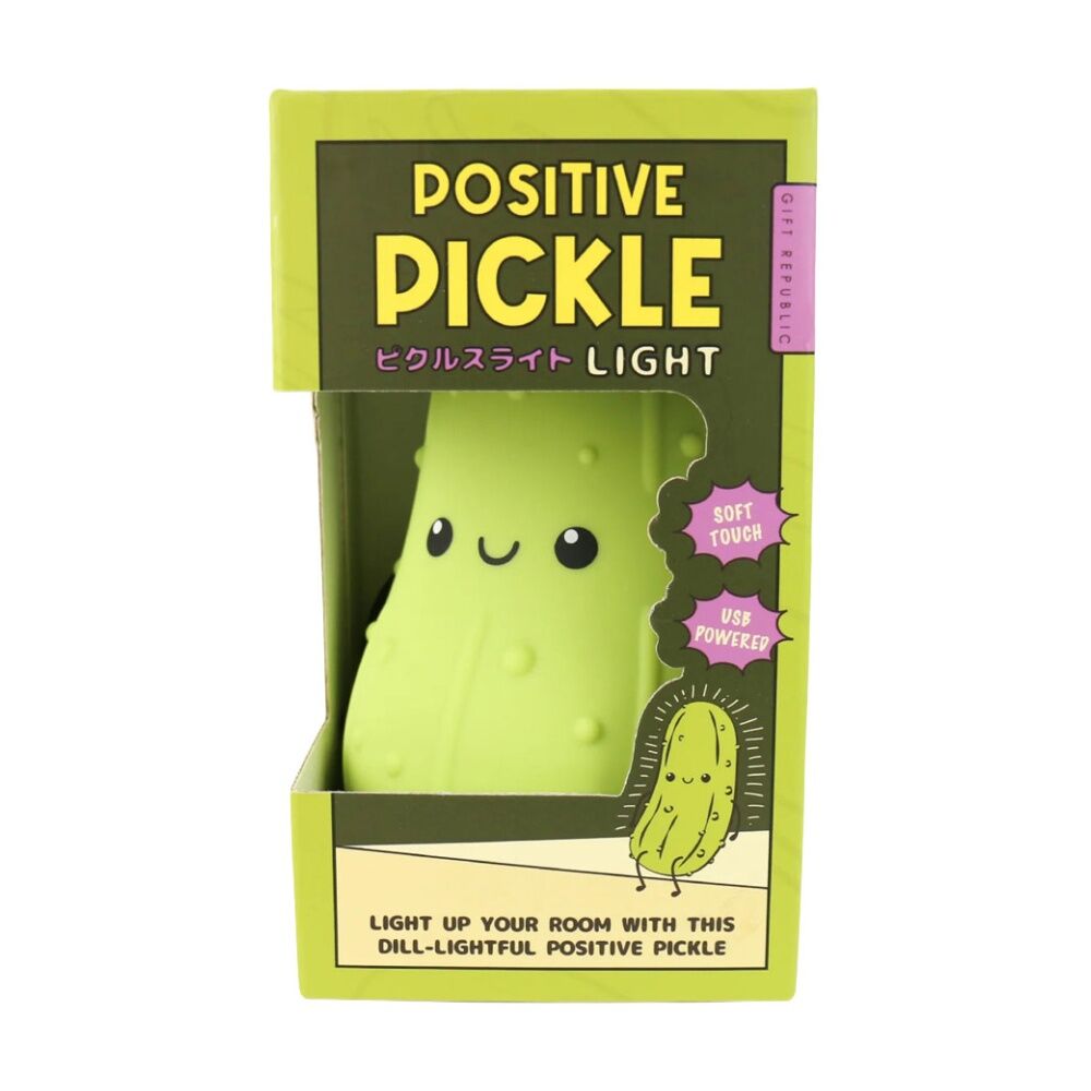 Gift Republic Positive Pickle Soft Touch USB Powered Light Lamp Green