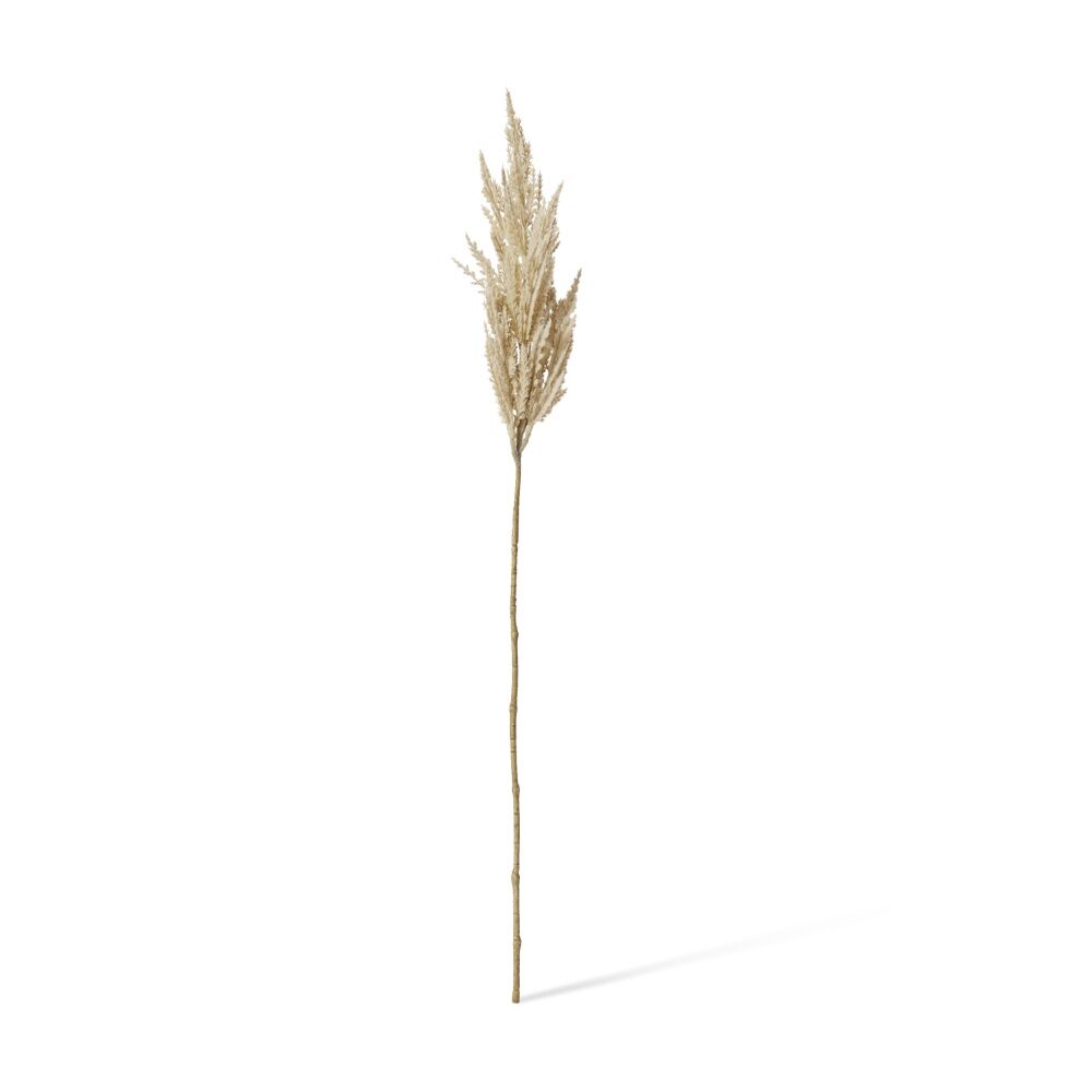 3PK E Style Pampas Grass Stem Realistic Artificial Flower Plastic Beige 83cm