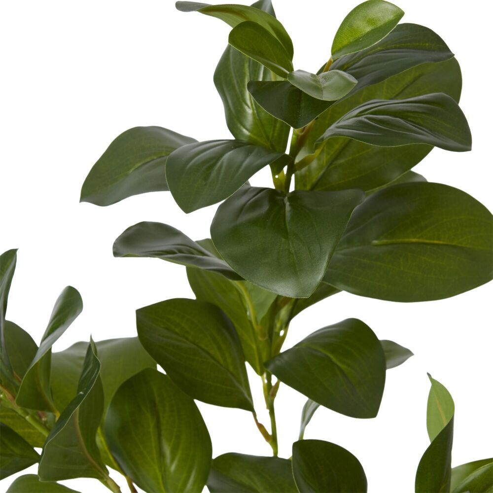 2PK E Style Lush Leaf Spray Realistic Artificial Flower Plastic Green 75cm