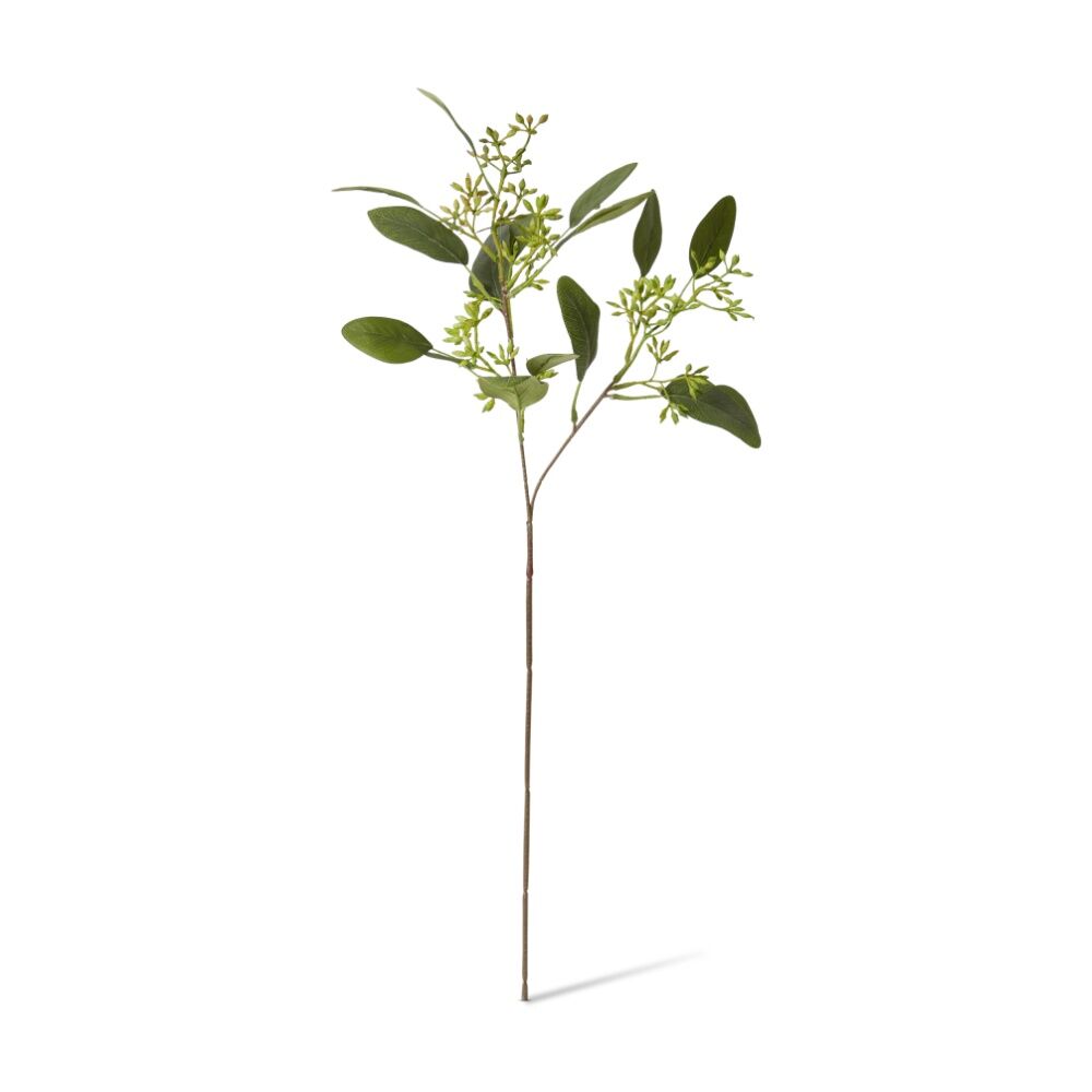 2PK E Style Eucy Seeding Spray Realistic Artificial Flower Plastic Green 48cm