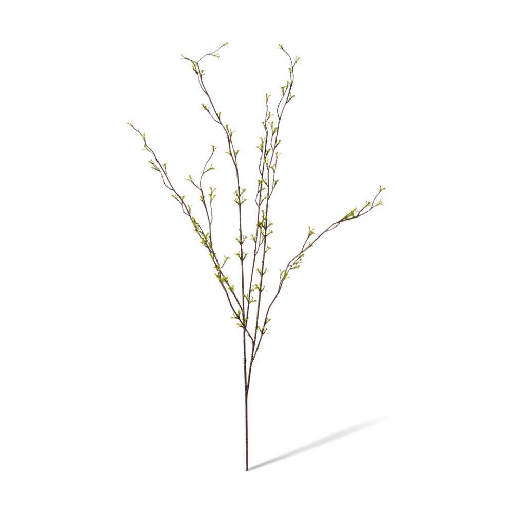 4PK E Style Spring Bud Leaf Spray Realistic Artificial Flower Green 42x22x86cm