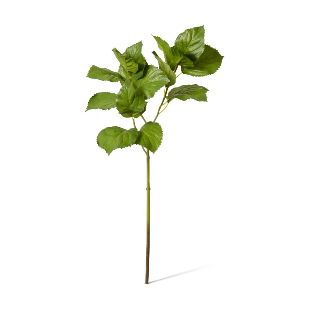 E Style Hydrangea Leaf Spray Realistic Artificial Flower Plastic Green 384cm