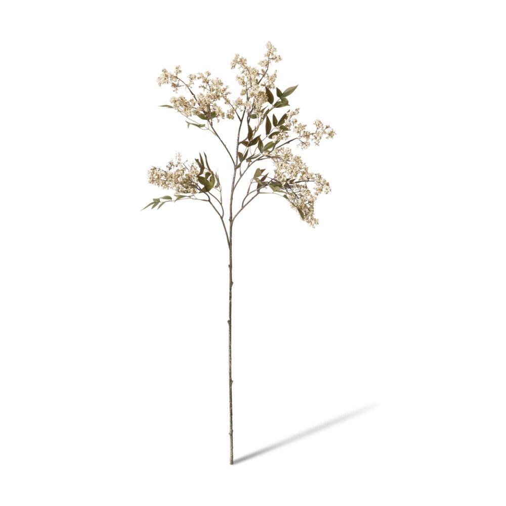 2PK E Style Pepper Berry Spray Realistic Artificial Flower Cream 45x24x110cm