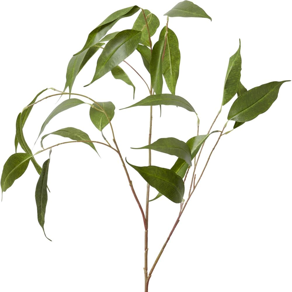 4PK E Style Eucalyptus Leaf Spray Realistic Artificial Flower Green 46x34x91cm
