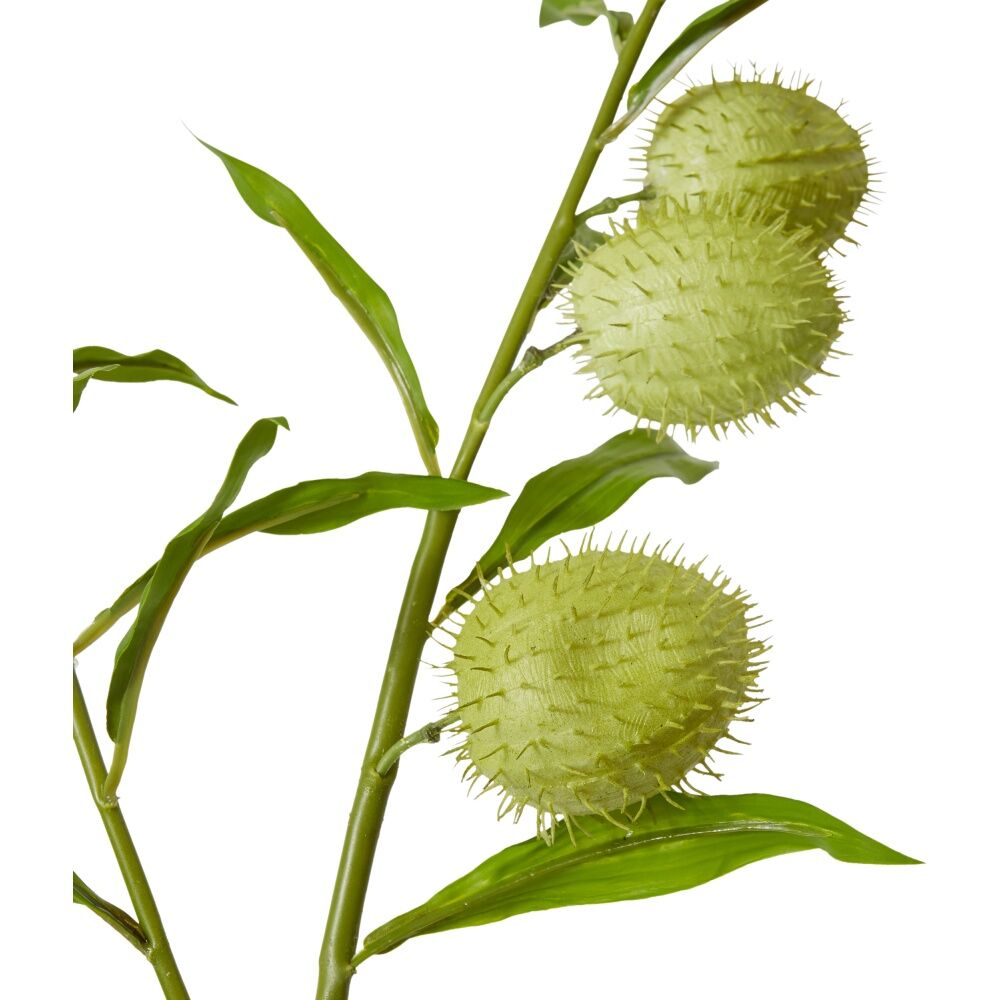 E Style Milk Weed Leaf Stem Realistic Artificial Flower Green 22x26x114cm