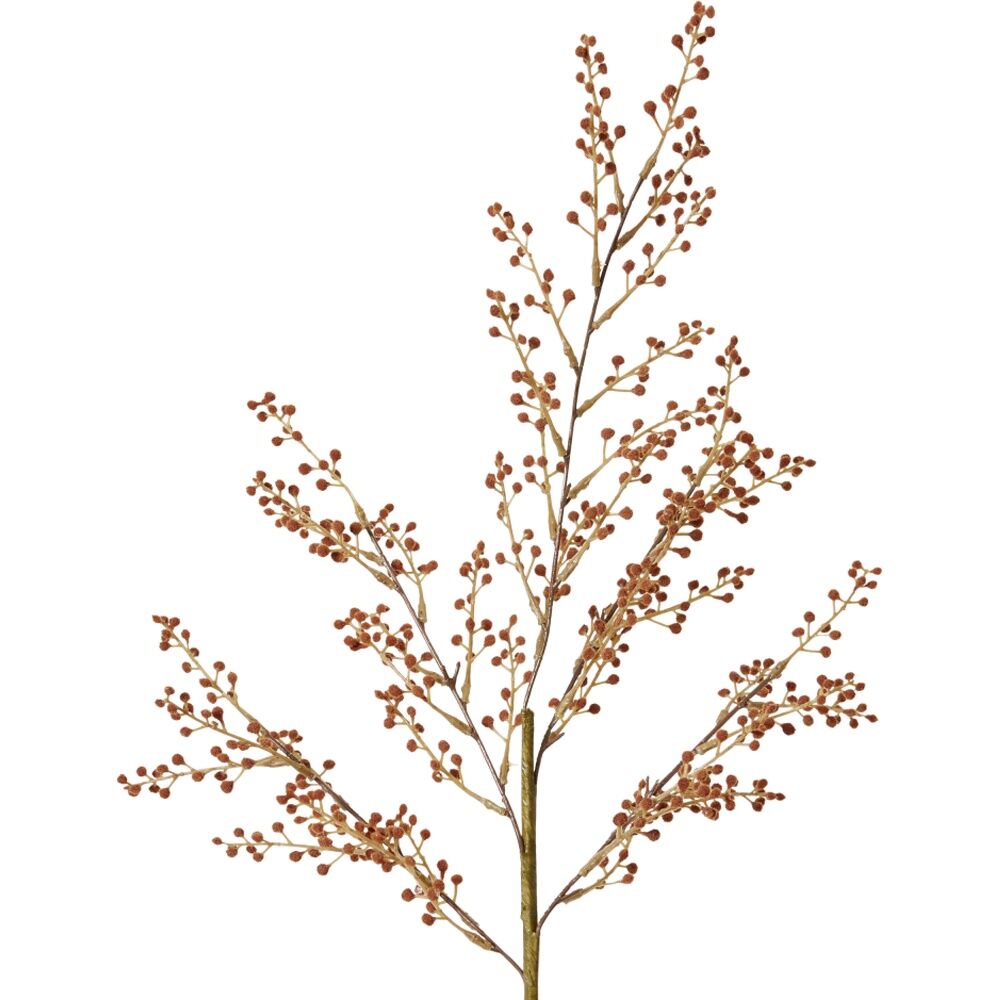 E Style Willow Mini Spray Realistic Artificial Flower Plastic Rust 85cm