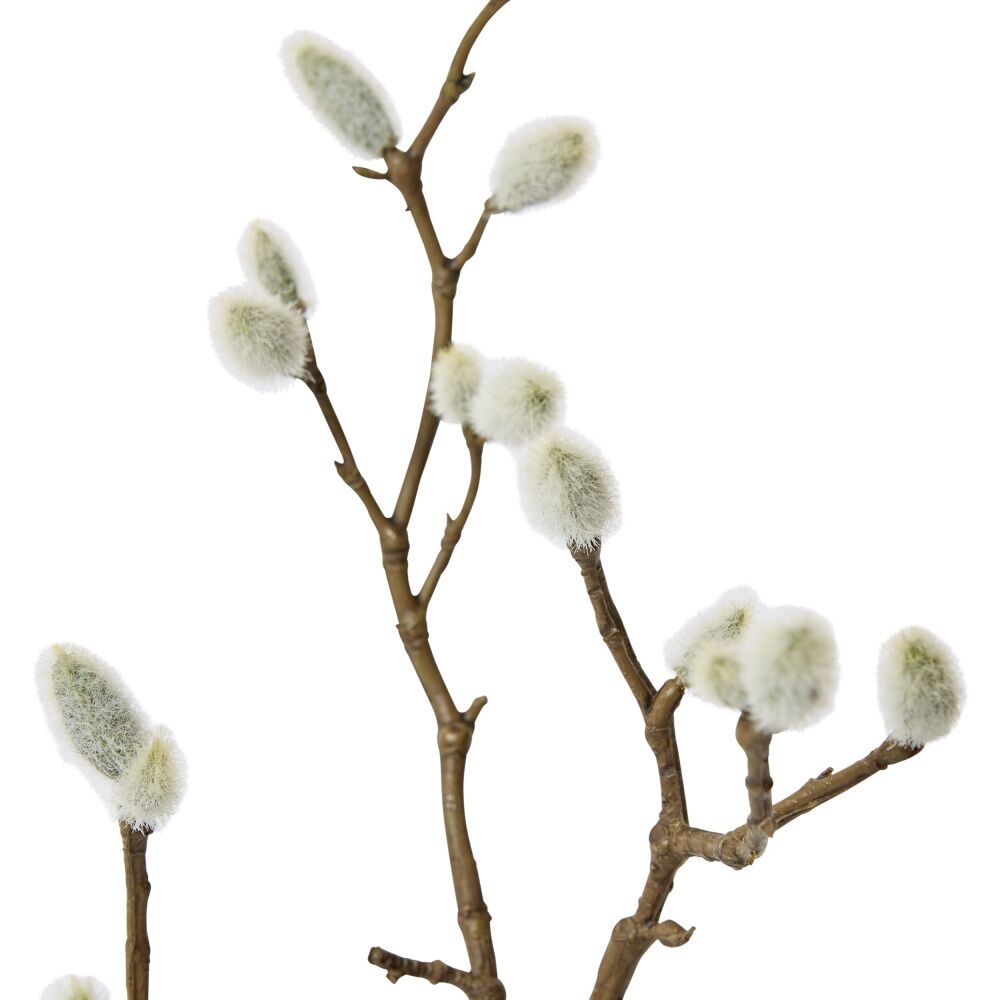2PK E Style Magnolia Bud Spray Realistic Artificial Flower Natural Small 53cm
