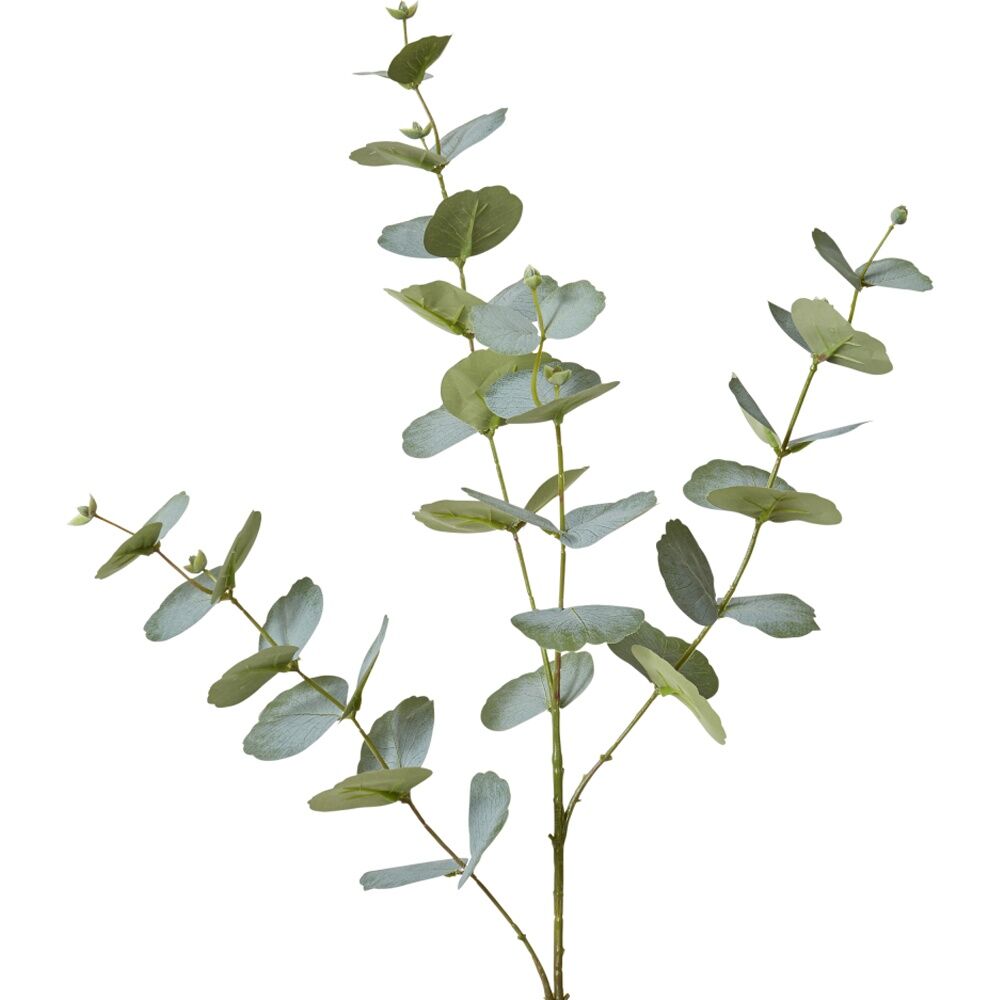 E Style Eucalyptus Spray Realistic Artificial Flower Grey Green 35x35x86cm