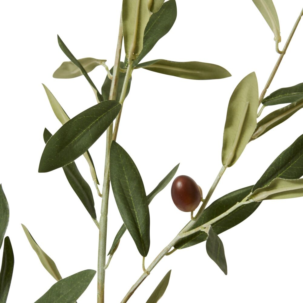 2PK E Style Olive Spray Artificial Plant Flower Stem Grey Green 30x50x103cm