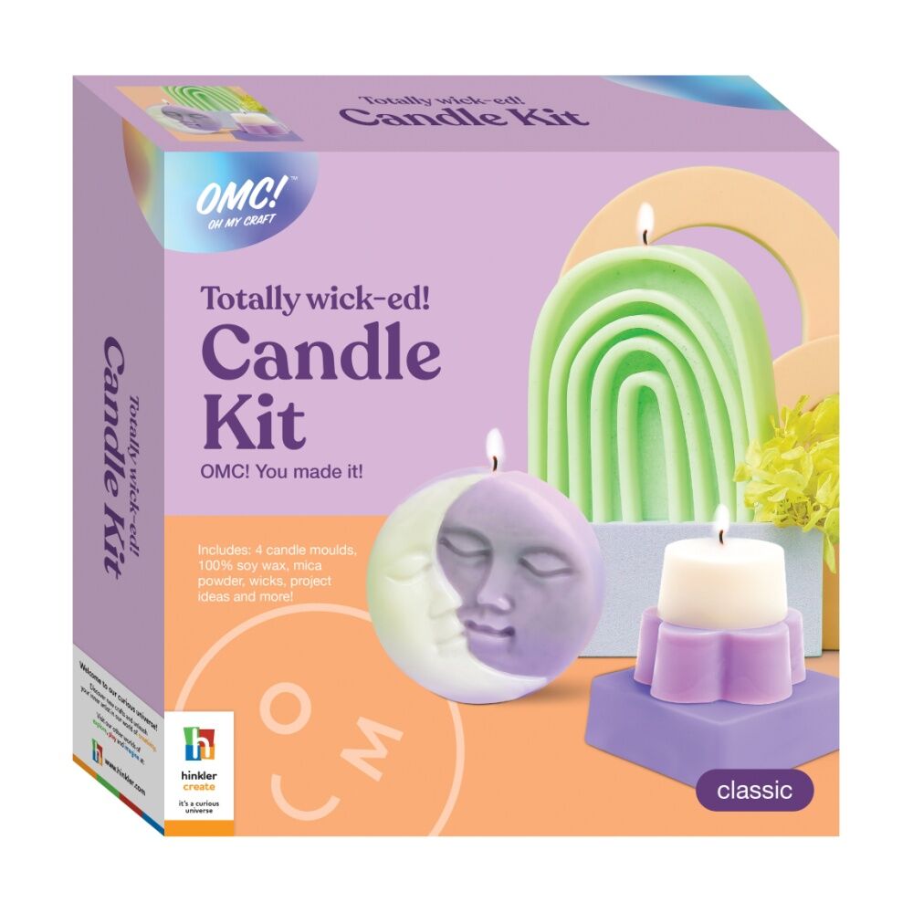 2PK Hinkler OMC Totally Wicked Candle Kit Making Soy Wax Craft