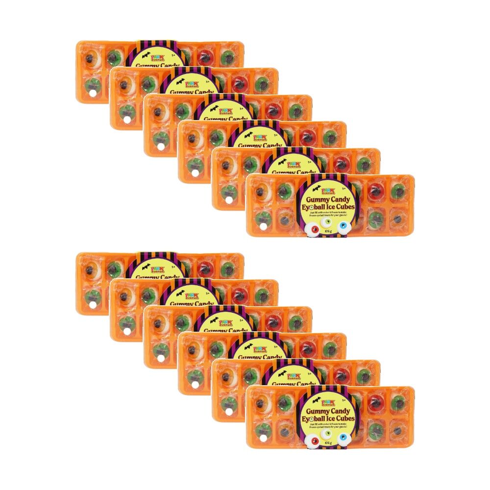 12PK Park Avenue Gummy Candy Eyeballs 105g Candy/Lollies/Gummies - Assorted