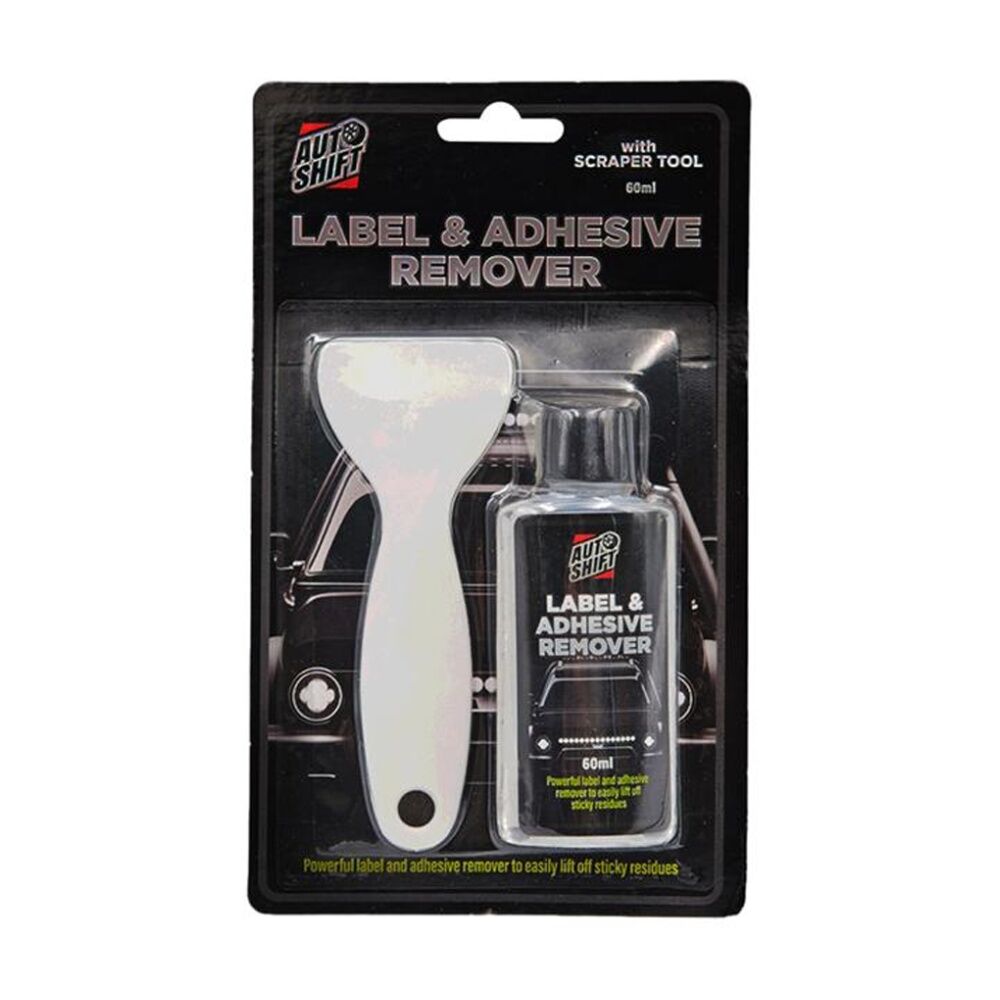 6PK Auto Shift Label & Adhesive Sticker Remover Tube w/ Scraper Tool 60ml