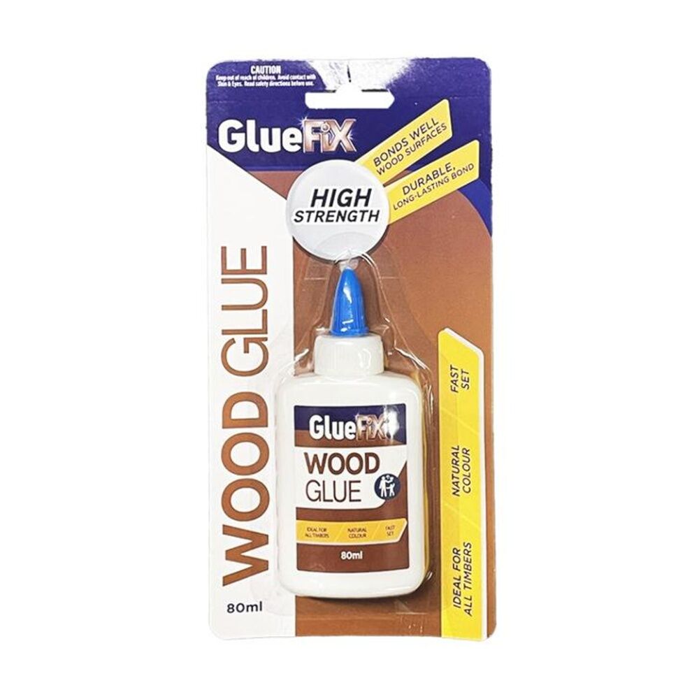 24PK GlueFix Adhesive High Strength Quick Dry Wood Glue Tube 80ml
