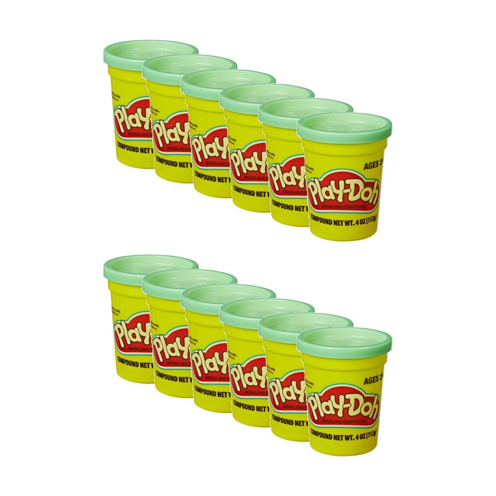 12PK Playdoh Single Can Kids Pretend Play Modeling Compound 2y+ Assorted