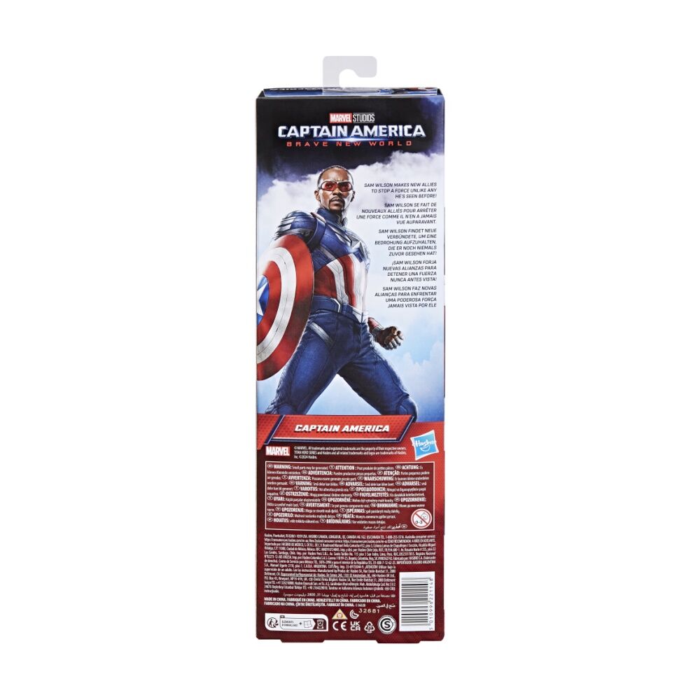 Captain America Titan Hero Kids Action Figure Play Toy 4y+ Brave New World Movie