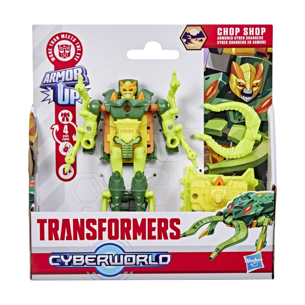 Transformers Cyberworld Armoured Cyber Changers Kids Figure Toy 6y+ Assorted