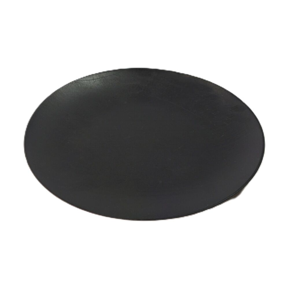 12x 10pc Partyware Deluxe Reusable Snack Plates Set 180mm Black