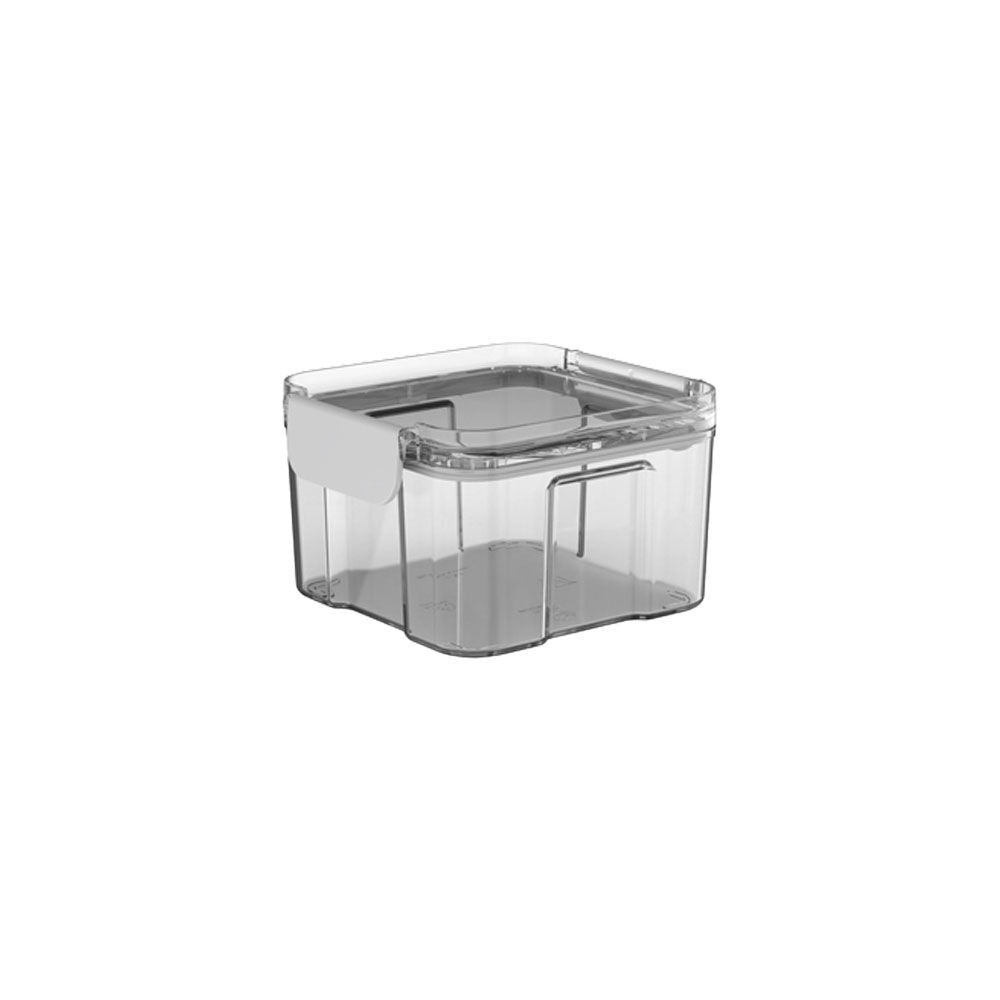 12x Partyware Plastic Square Modular Canister Storage Container 460ml Clear