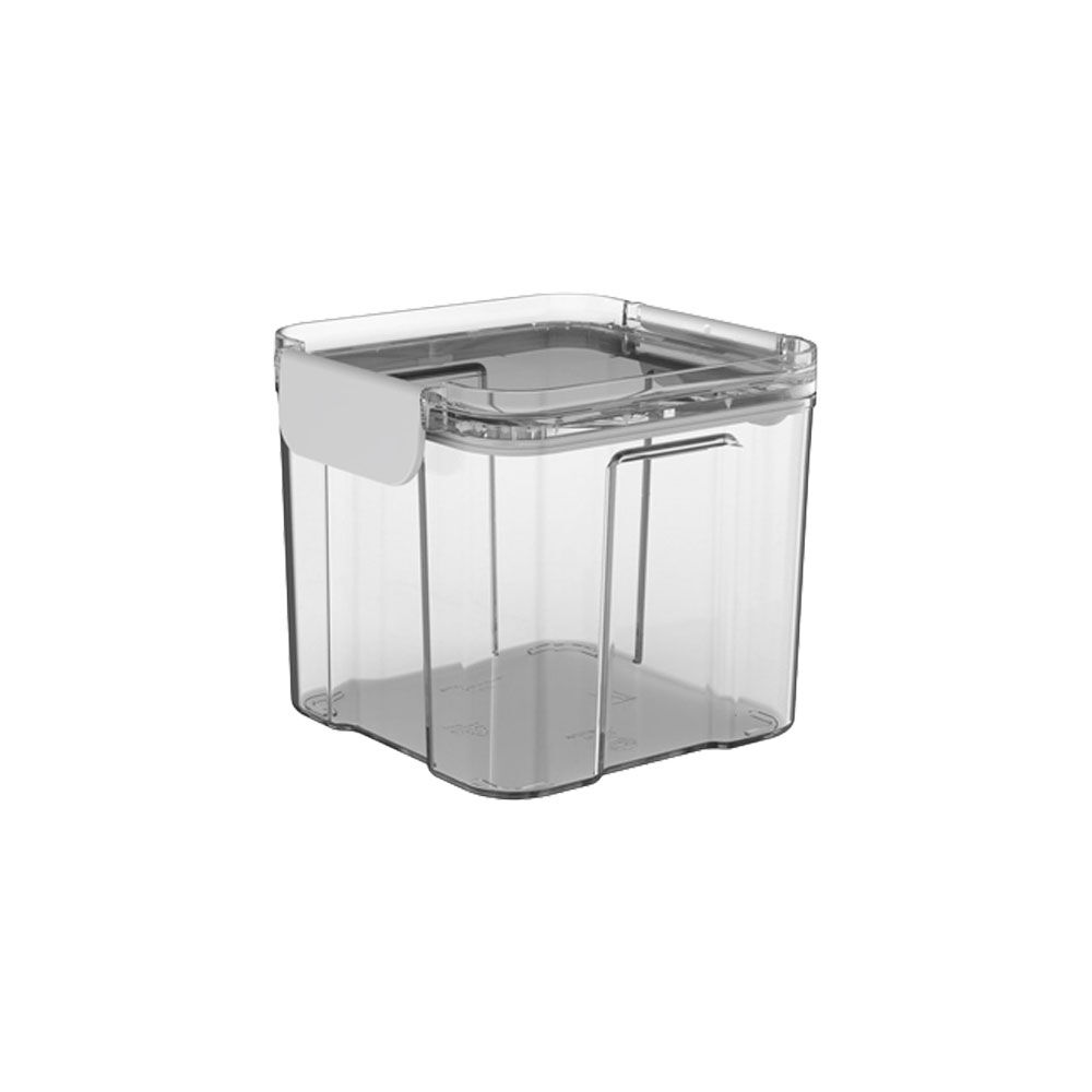 24x Partyware Plastic Square Modular Canister Storage Container 700ml Clear