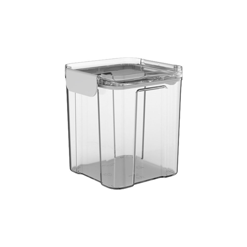 16x Partyware Plastic Square Modular Canister Storage Container 920ml Clear