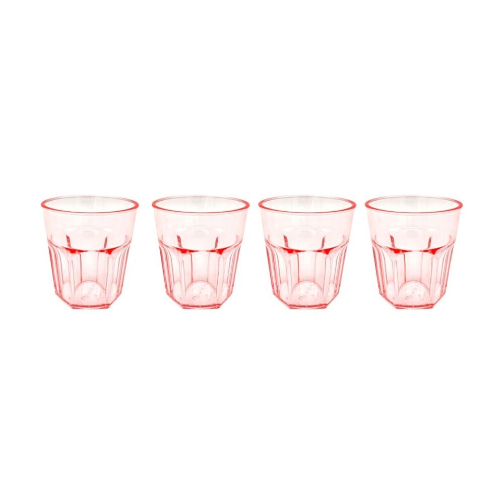 12x 4pc Partyware Reusable Drinking Tumbler Cup Set 270ml Assorted