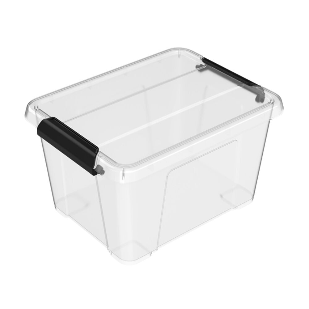 12x Partyware Durable Plastic Storage Tub Organiser Container 2L Clear