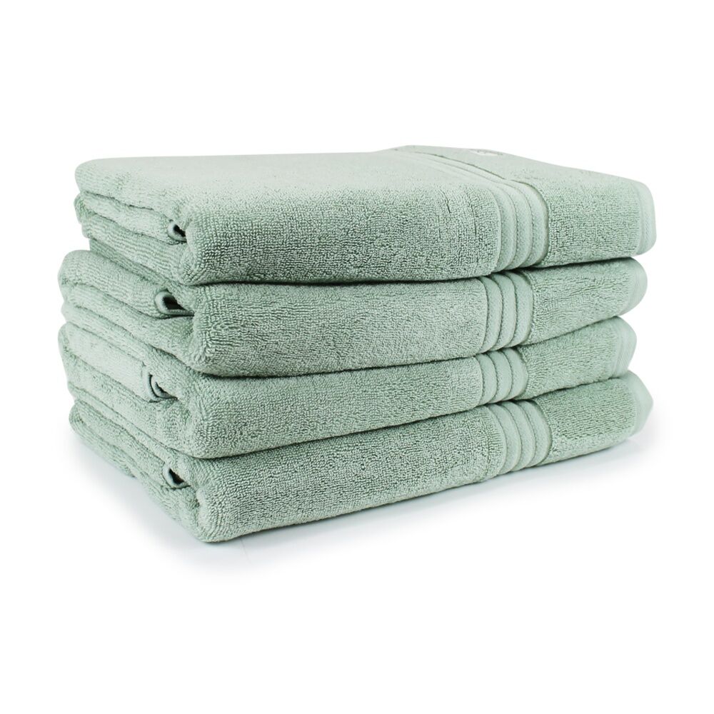 4pc Onkaparinga Flinders Premium Cotton Hand Towel Set 600GSM Eucalyptus