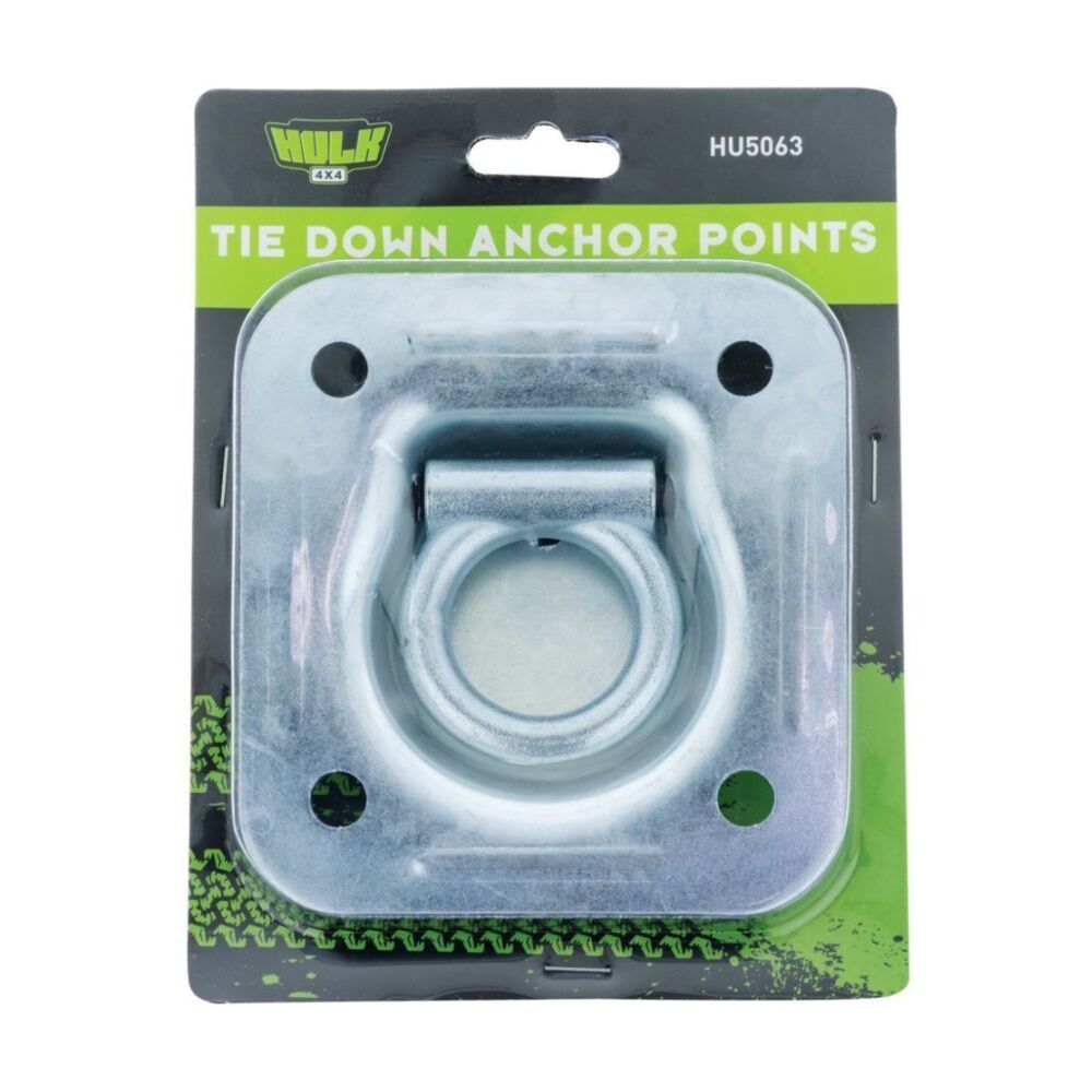 2PK Hulk 2pc 4X4 Medium Duty Recessed Tie Down Anchor Points Set