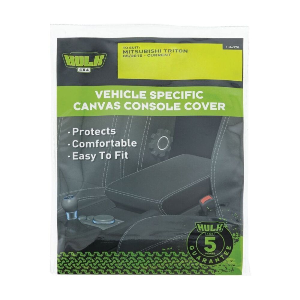 Hulk 4X4 Canvas Console Cover Suits Mitsubishi Triton 2015+