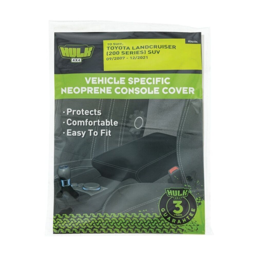 Hulk 4X4 Neoprene Console Cover Suits Toyota Landcruiser 200 Series