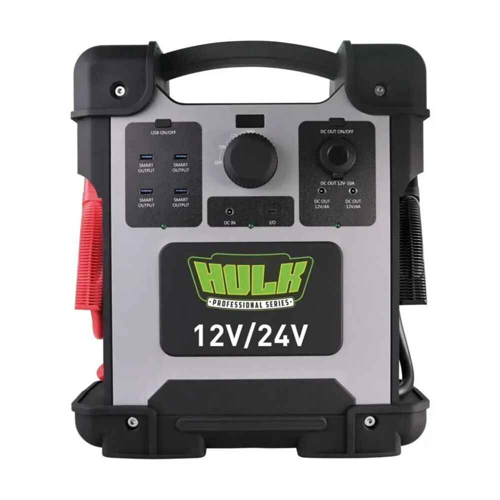 Hulk 4X4 12V/24V 15000A Heavy Duty Portable Lithium Jump Starter