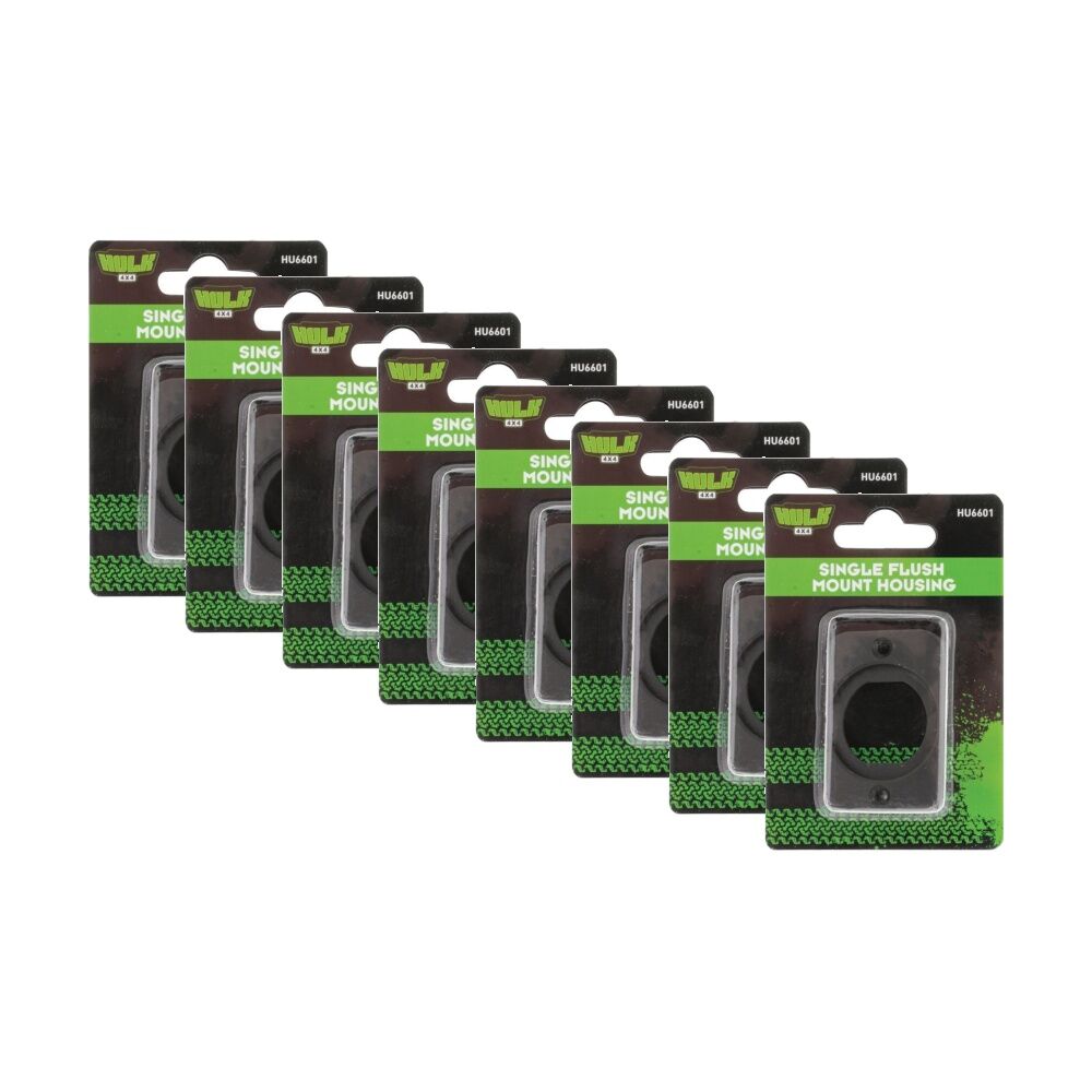 8PK Hulk 4X4 Single Flush Mount Housing 60x42.5mm With 48mm Centre Hole
