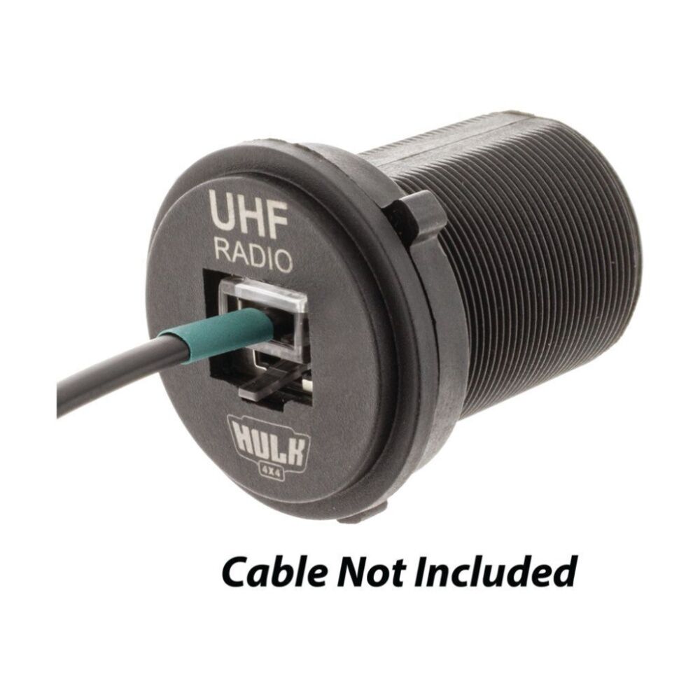 Hulk 4X4 RJ45 UHF Pass Through Socket Universal Round 29mm