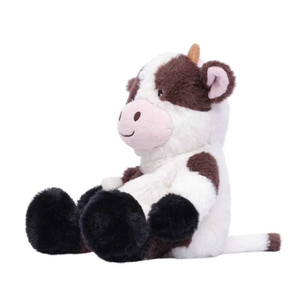Toasty Hugs Coco Cow Plush Heatable Coolable Microwave Safe 35x26x14m